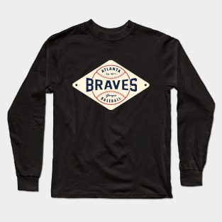 Atlanta Braves Diamond 2 by Buck Tee Original Long Sleeve T-Shirt